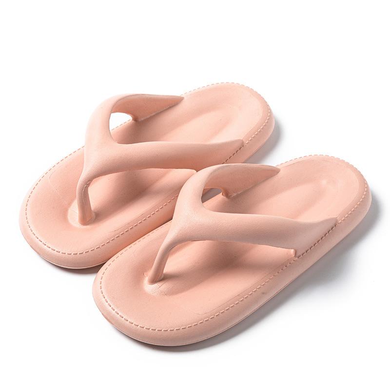 Ladies' Flip Flops For Women Cozy Slides Soft Sea Beach Sandals Slippers Indoor Home Women's Shoes Solid Color