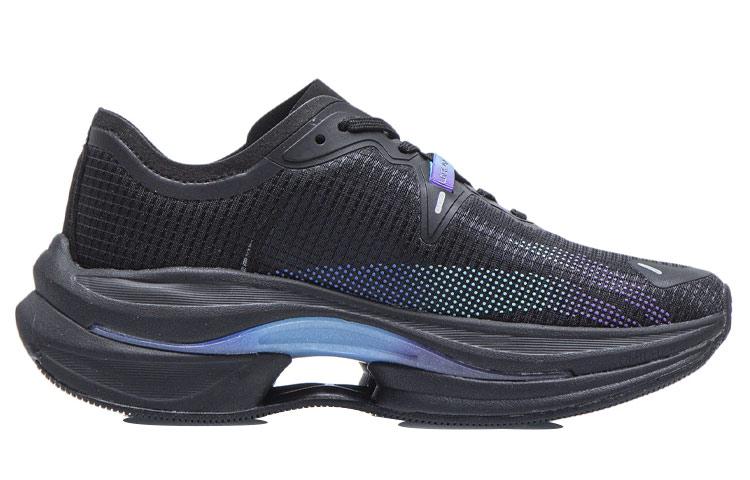 Li Ning WuShi 5S 1.0 5S Low Top Running Shoes Women's Black Blue Mono Yarn, Trendy And Versatile, Casual ARHR212-5