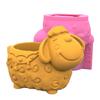 Epoxy Sheep Mold Succulent Flower Pot Silicone Mold Mirror Resin Storage Mold