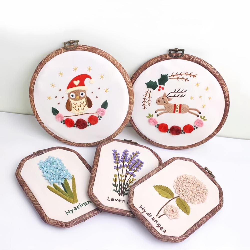 Stick-Dehnring Kreuzstich-Werkzeug Stickerei-Kreis Nähzubehör Stickrahmen-Halter Nadel Handwerk DIY