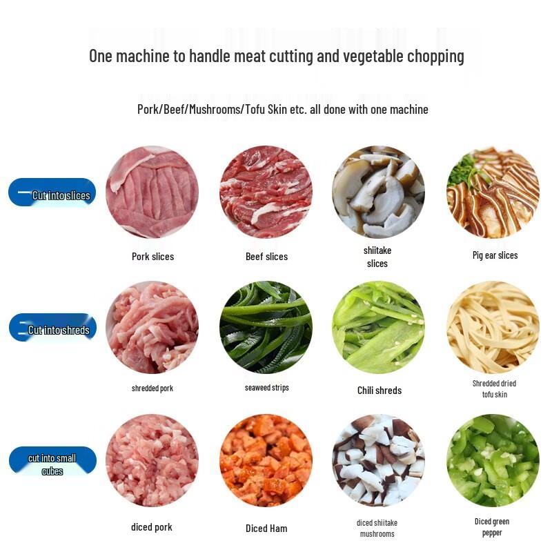 Qinzun Commercial Electric Stainless Steel Meat Slicer