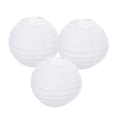 3 Pack Round Paper Lanterns Decorative Hanging Lanterns Lamp Party Decorations for Birthday Wedding Bridal Shower Home Decor