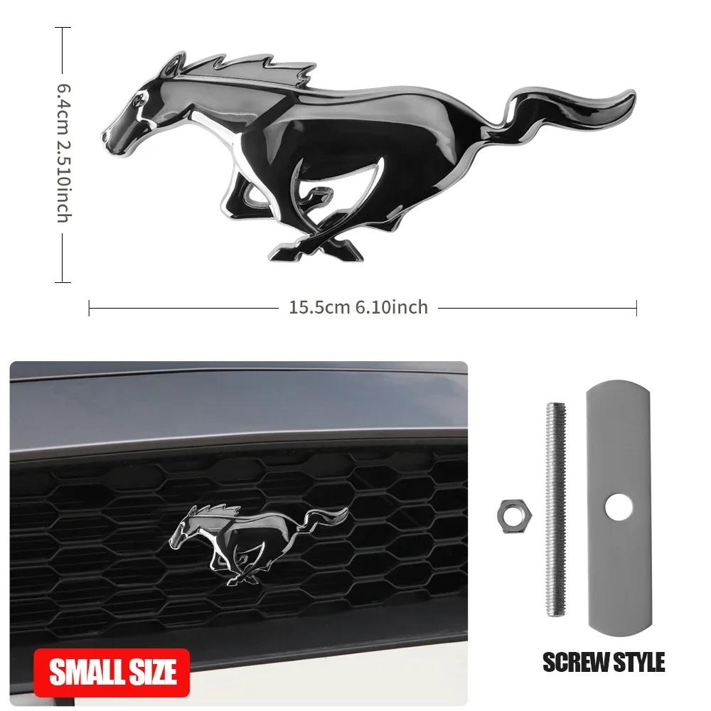 Car Sticker Hot For Ford 3D Metal Styling Car Front Grill Badge Sticker Decal for Ford Focus Mustang 2 3 4 MK2 MK3 MK5 Fiesta MK