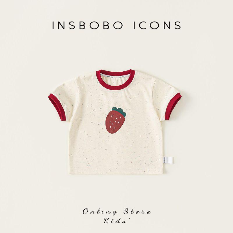 Girls  Short-Sleeved T-Shirt 2026 New Style for Baby Girls, Children s Summer Clothing, Girls  Summer Tops, Trendy Children s Wear Mi xing 80