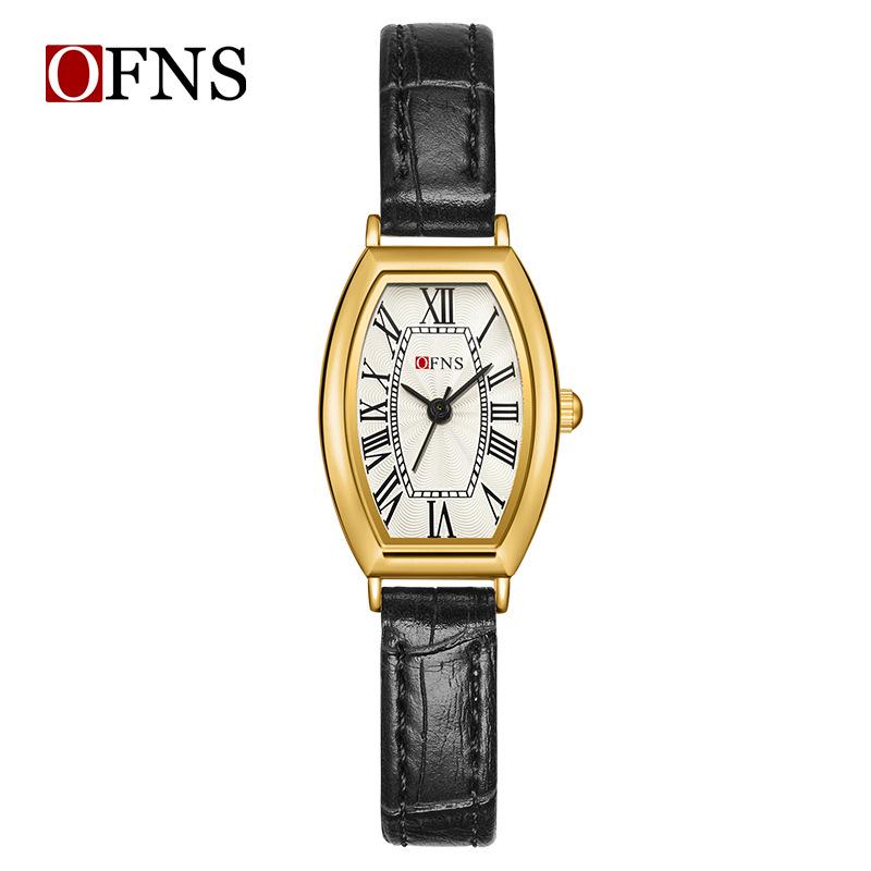Oufanni Women s Creative Barrel-Shaped Waterproof Wristwatch - Retro Quartz Style