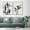 Nordic Minimalist Tropical Plants Poster Watercolor Leaves Canvas Painting Wall Art Picture for Modern Home Living Room Decor