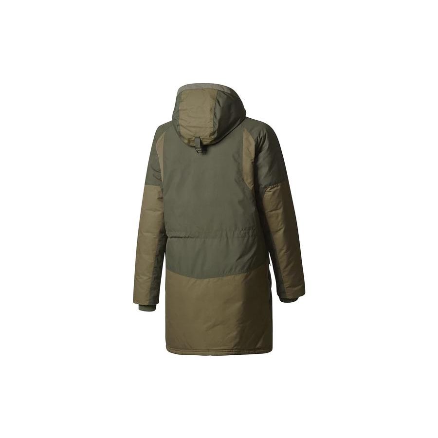 Adidas Originals Trefoil Hooded Pocket Long Sleeve Jacket Men Jackets Green BQ4068