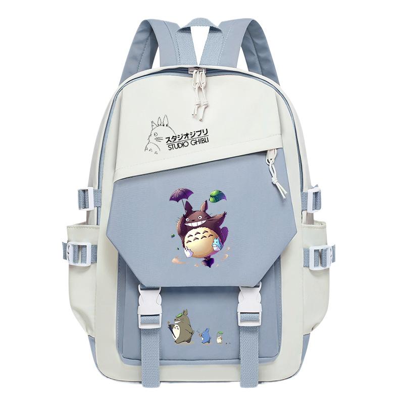 Totoro Dorado cute cartoon peripheral children's school bag spine care primary and secondary school backpack
