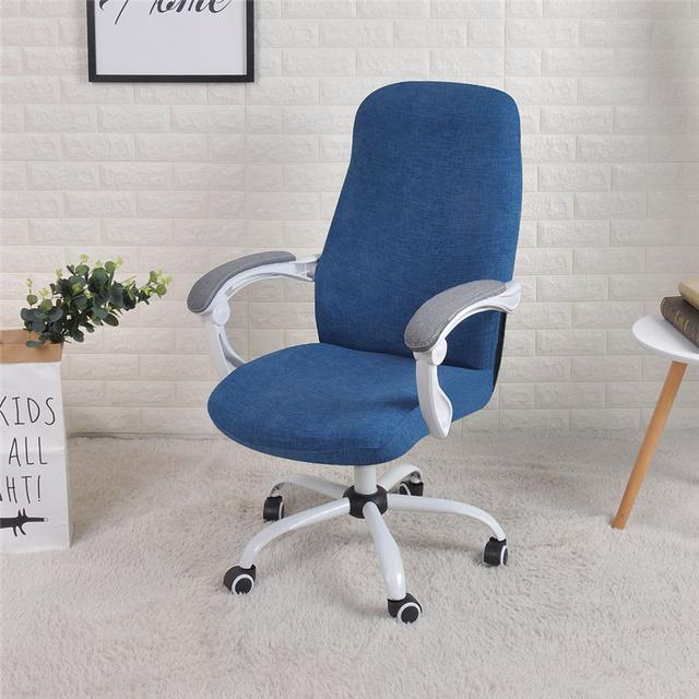 

Распродажа, эластичный чехол на офисное компьютерное кресло, дизайн на молнии, анти-грязный вращающийся чехол для сиденья босса, съемный чехол Funda Silla Escritorio L