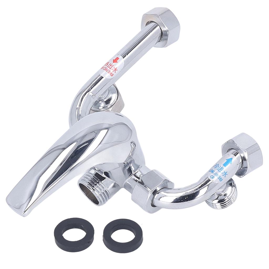 Copper Electric Water Heater Mixing Valve Surface Mounted U Bend Cold Hot Switch Shower Tap Water Inlet Universal Parts