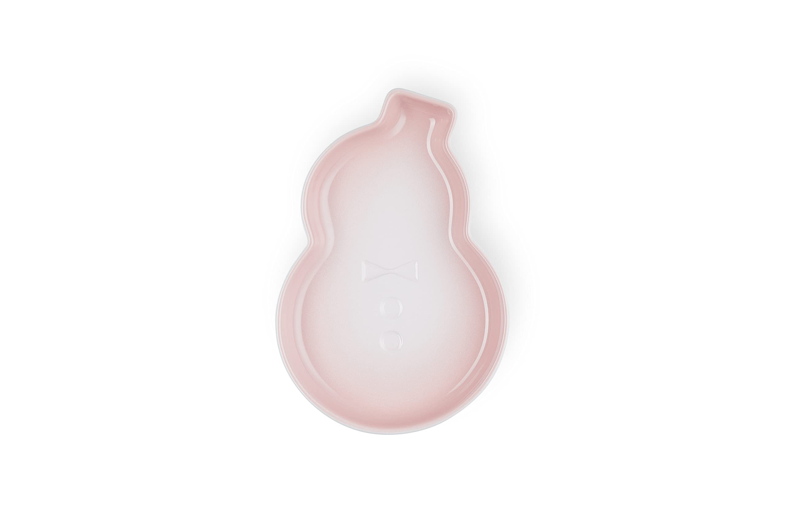 Le Creuset Plate Snowman Shell Pink