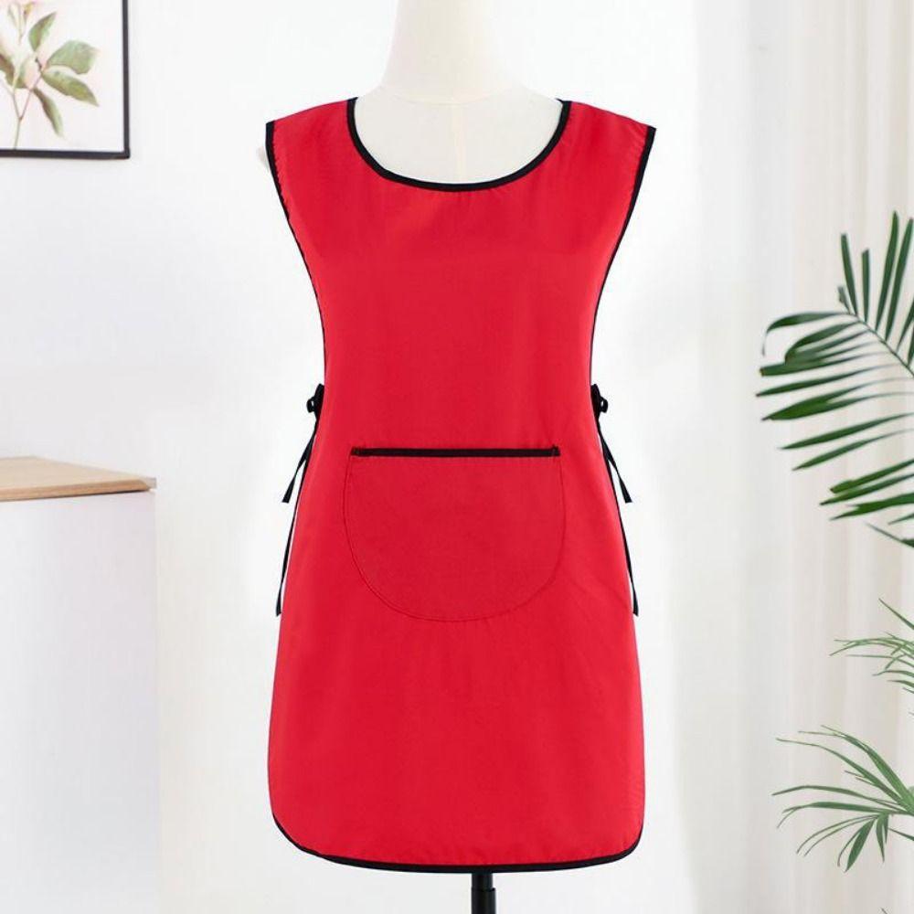 Waterproof Hairdressing Cloak Large Pockets Hair Stylist Apron Vest Household