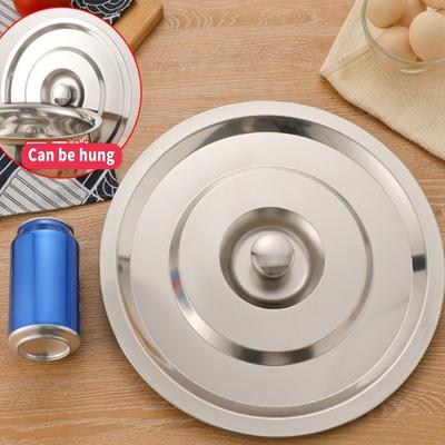 Stainless Steels Frying Pan Cover for Pots Woks Sustainable Kitchen Essential Restaurant Tool Cookware Cover