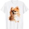 Pomeranian Dog Graphic Pet Artwork Pomeranian Men Women Kids T-Shirt