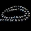 Strand of 46 Round Beads 8mm In Blue Tiger Eye or Hawk Eye Quality A