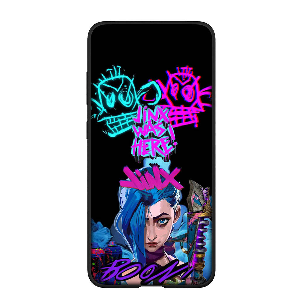 

для iPhone 16 15 X XR Samsung Galaxy S24 S23 Plus Xiaomi Redmi Note 13 12 11 Pro Max 10 14 OPPO Huawei Чехол Game Arcanes Wallpaper Jinx Vi Phone Case for Samsung Galaxy A25 ceil