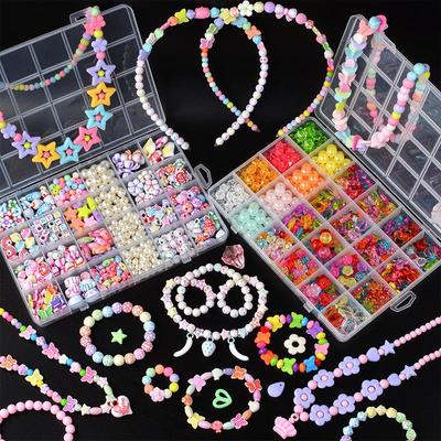 24-Grid Children's Educational Bead Stringing Toy for Early Learning and Amblyopia Training