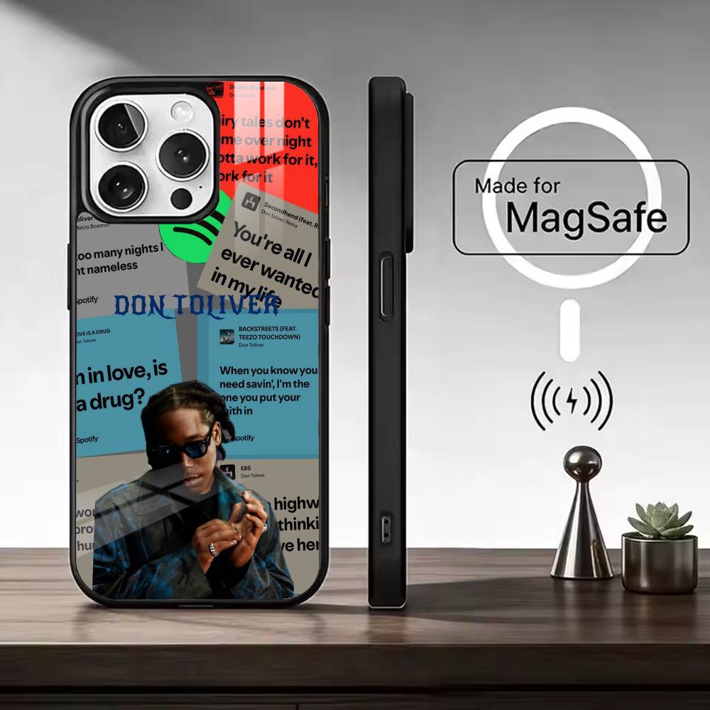 D-Don toliver Cool rapper Phone Case For iPhone17,16,15,14,13,12,11 Plus,Pro Magnetic with Magsafe Wireless Charging