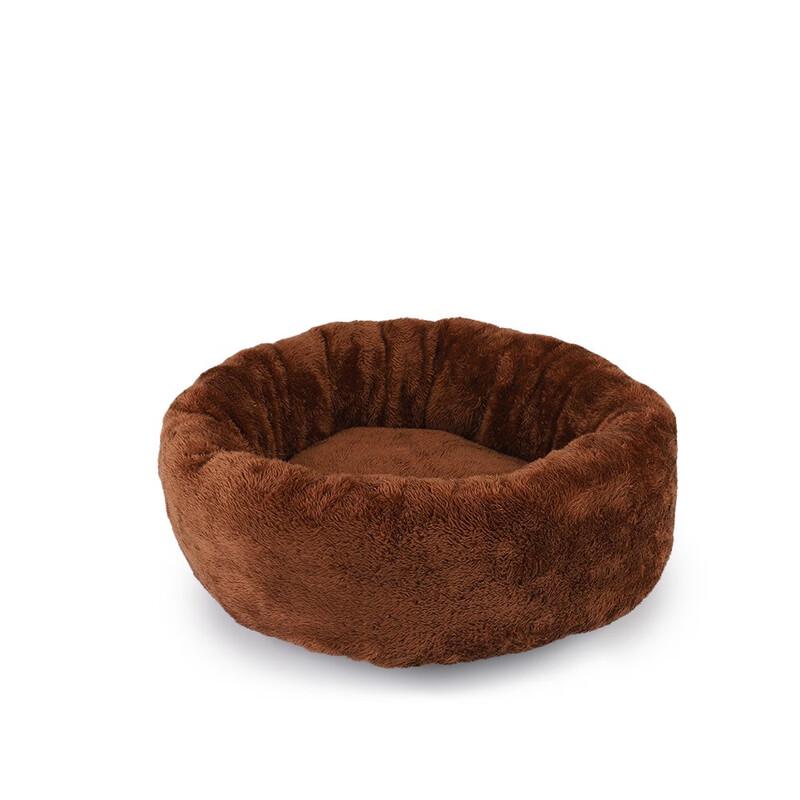 

Short Plush Egg Tart Pet Bed