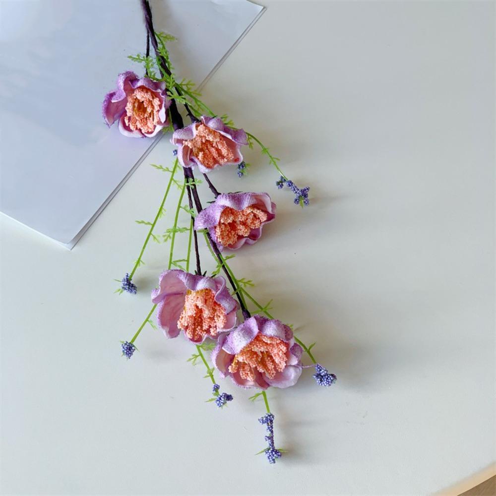

Realistic Simulated Rhododendron Handmade False Foam Flower Lifelike Fake Flower Event Decor фиолетовый