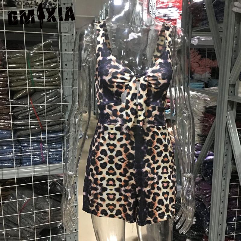 GMXIA Moda damă ocazional imprimeu culoare solidă vară primăvară pantaloni cu bretele fără mâneci Salopete și salopete