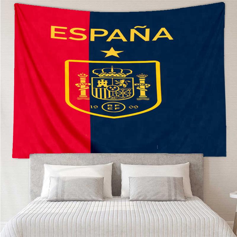 1PC Spain's Royal Emblem Printed Tapestry Room Decoration Wall Hanging for Living Room Bedroom, Dormitory, Birthday and Christmas Gifts