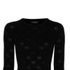 (WMNS) Balenciaga BB Allover Cropped Sweater 'Black' Women's 793613T52151000
