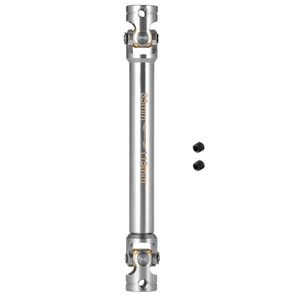 TRZX RC Metallantriebswelle 40-260mm Upgrade-Teil für 1:14 Tamiya Sattelzugmaschine RC Crawler Auto (85-115mm)