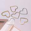 Geometric Heart-Shaped Copper Rings & Earring DIY Accessories