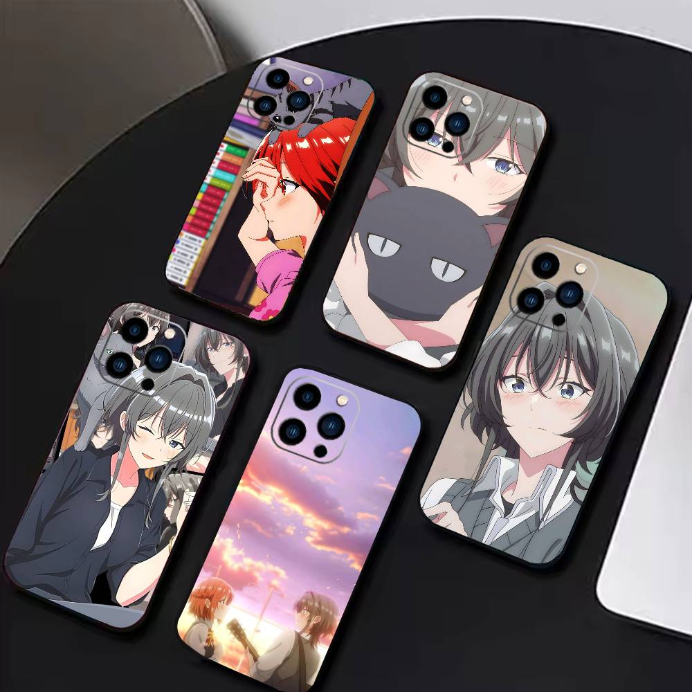 Kino Himari and Asanagi Yori Phone Case For iPhone 16,15,14,13,12,17,Pro Max,Plus Silicone Black Case