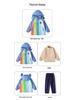 Rainbow Three-Piece Windbreaker Sports Suit for Kids - Autumn/Winter School & Kindergarten Uniform