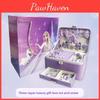 Frozen Elsa Jewelry Storage Box For Girls With Bead Organizer And Gift Set