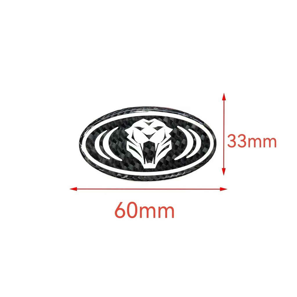 1pcs lion carbon fibre 3D 6cm steer wheel emblem Sticker Car Steering Wheel Car Interior Emblem Car styling Accessories For KIA