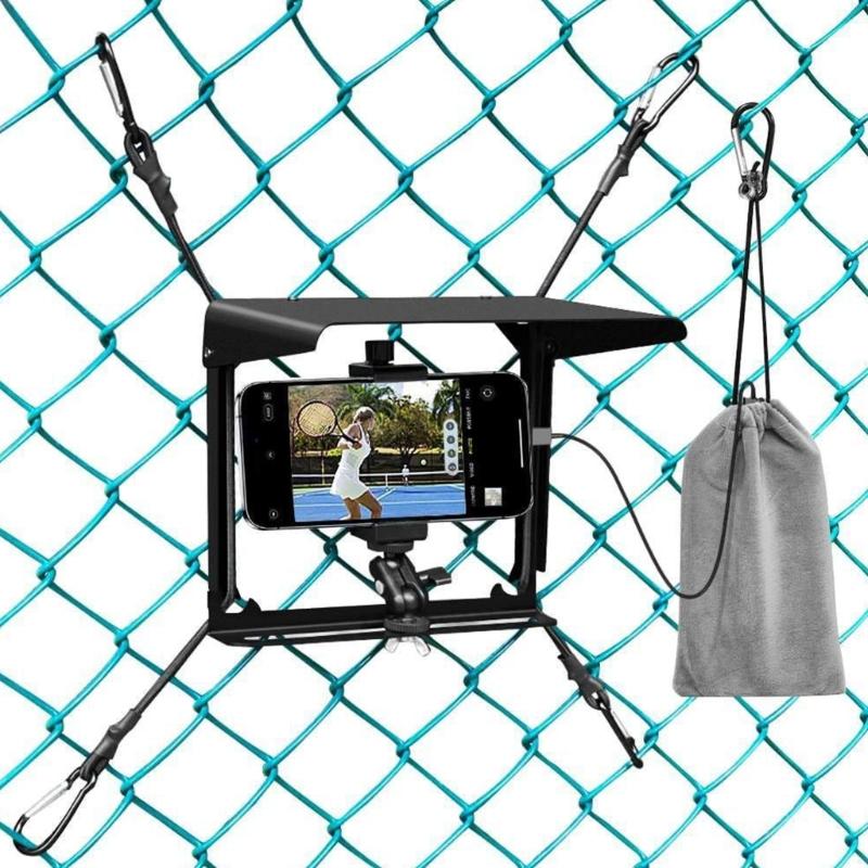 

Tennis Game Recording Phone Mounting Bracket Professional Phone Fence Mount Shootings Phone Holder Easy to Install 1