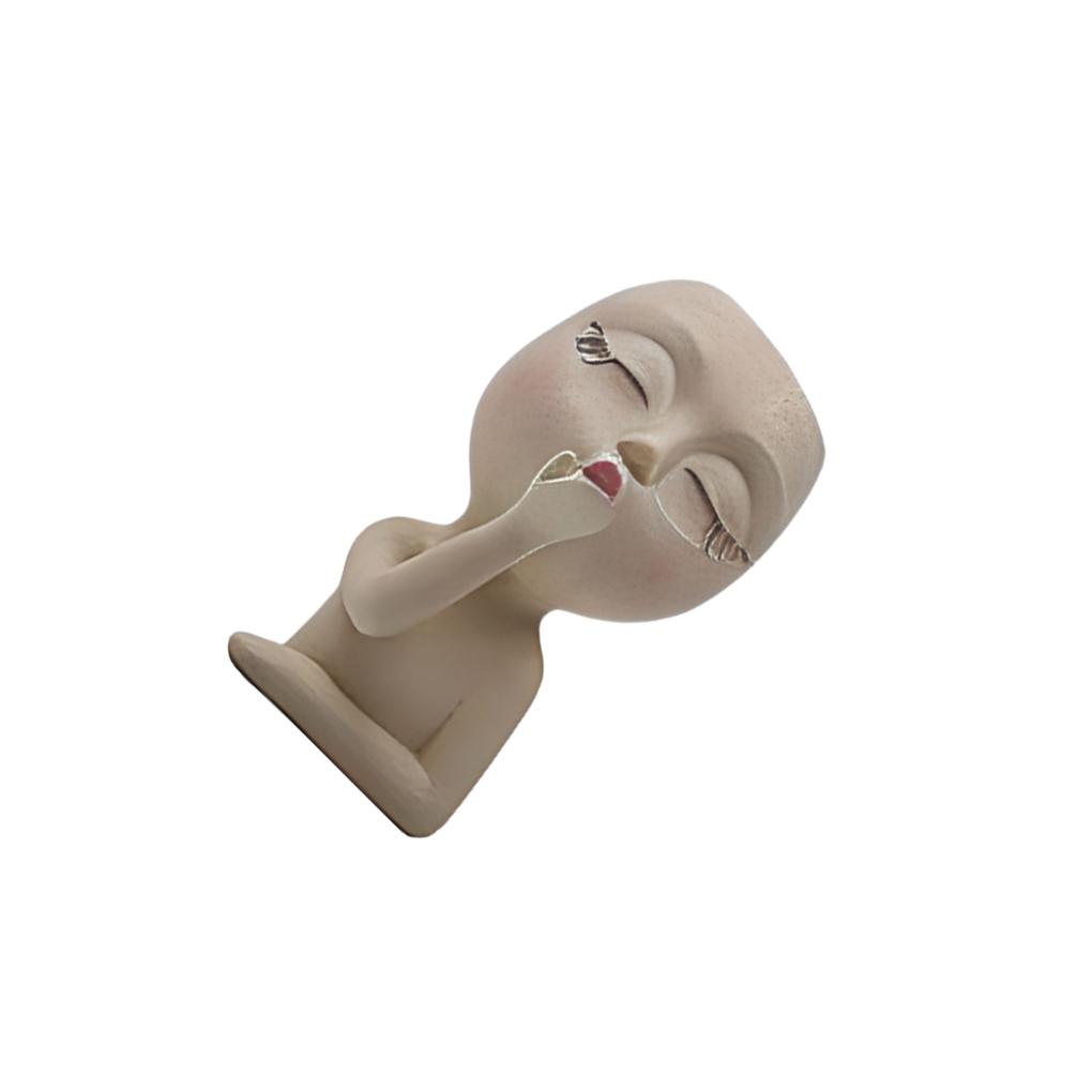 

Sturdy And Durable Flower Pot For Garden And Home Decor Succulent Planter Face Flower Pot Flowerpot бежевый