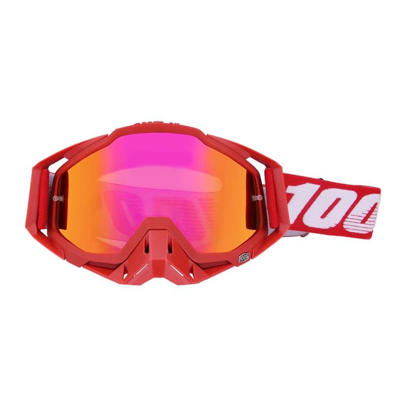 100 Off-Road Motorcycle Goggles with Nose Guard & Windshield Protection for Adults
