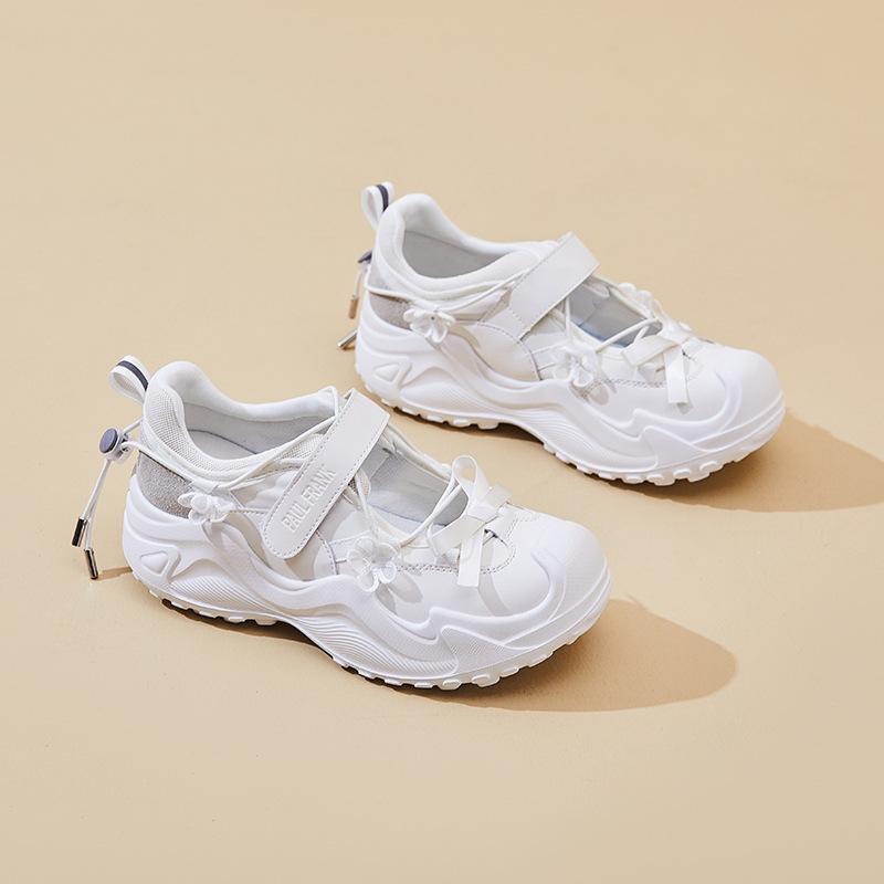 

Балет женские летние новые туфли-лодочки с открытым мыском, полые Мэри Джейн серебристые сандалии спортивного типа Daddy 35 бежевый