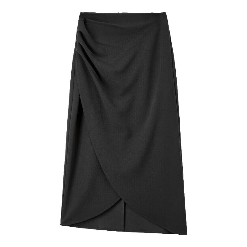 Women's Elegant High-Waist Slit Bodycon Midi Skirt
