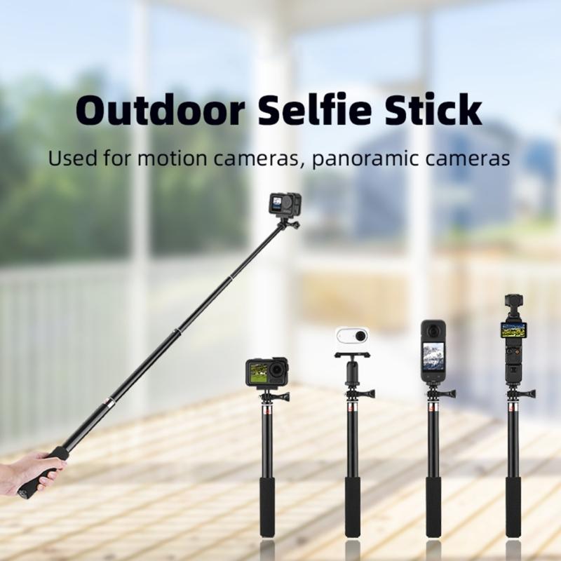 Extendable Gimbal Cameras Extension Rod Foldable Sports Cameras Selfie Stick for Pocket 3 Vlog Accessories