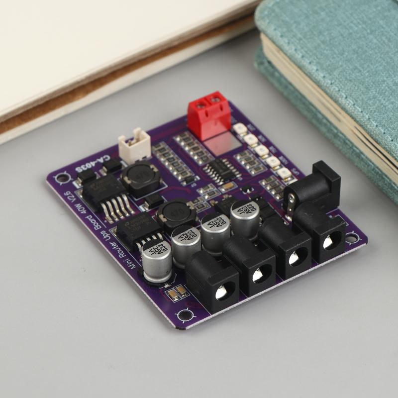 Ca-403S Mini Uninterruptible Power Module 40W 12.6V Battery Charging Board Ups Power Supply Board With 4-Channel Output