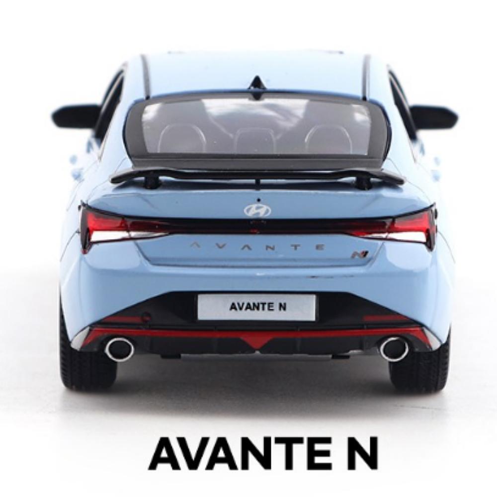Hyundai Avante N Facelift 1:38 Diecast Model Car Blue Pull Back Toy
