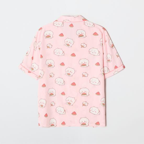 Cute Summer Short Sleeve Pajama Set for Women_SPPPG25U05