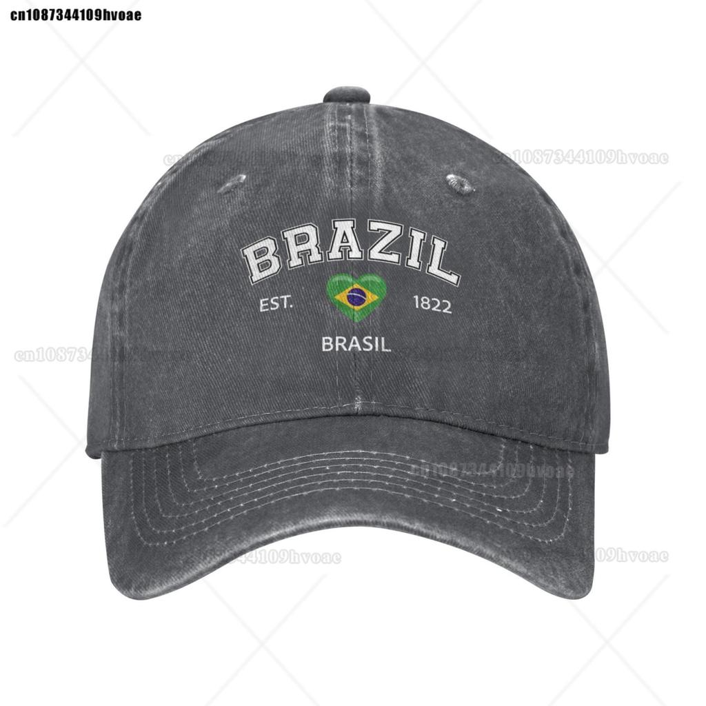 Fashion Flag Hats Brazil EST.1922 Baseball Cap Unisex Adjustable Summer Sport Caps Brasil Sandwich Caps Snapback Golf Hat