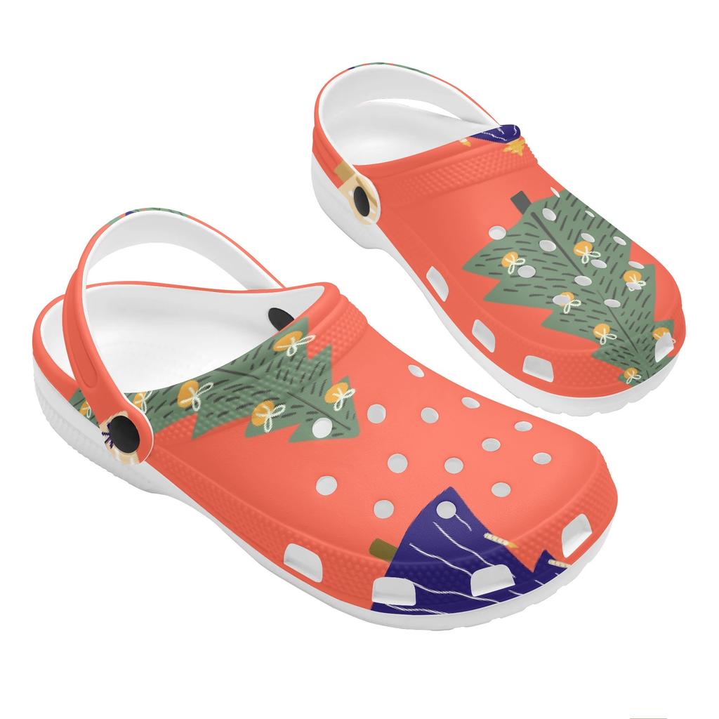 Fun Printed EVA Garden Shoes Women Men Breathable Ventilated Slip On Garden Yard Home Bathroom Casual Walking Daily Shoes Home Use
