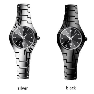Unisex Kwarts Horloges Stijlvol Kalender Nieuw Dameshorloge Stalen Band Eenvoudige Stijl Polshorloge voor Dames Luxe Casual Dress Banket Kwarts Horloges