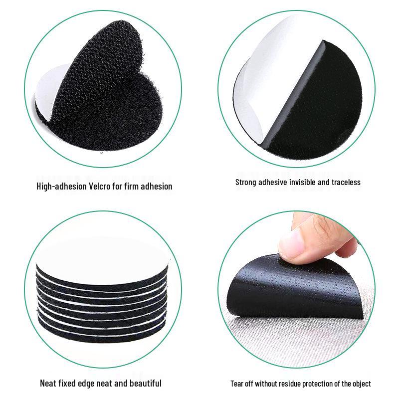 Needle-Free Sofa Cushion Fasteners: Non-Slip Hook & Loop Stickers with Self-Adhesive Backing