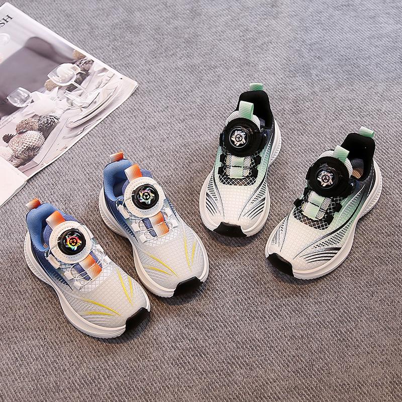 2026 Spring/Autumn Boys Lightweight Breathable Non-Slip Running Shoes - Medium to Large Sizes