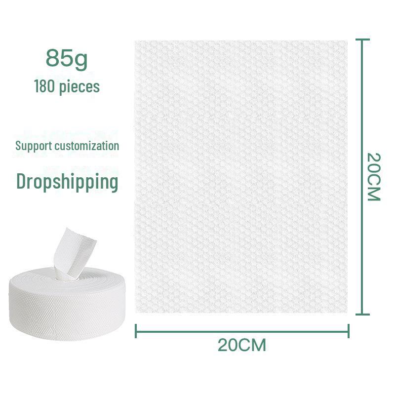 

Одноразовые очищающие полотенца для лица из чистого хлопка XL - утолщенные, мягкие, салонного качества 20x20