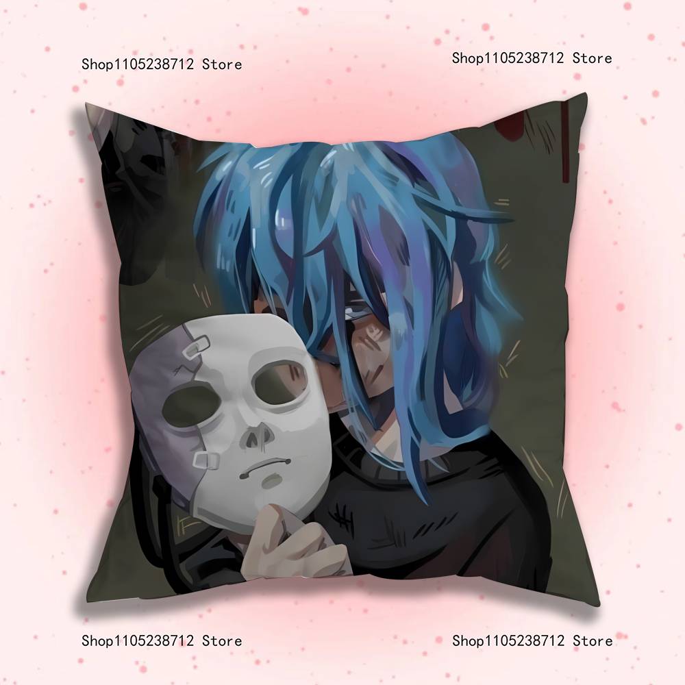S-Sally F-Face Pillow Case Plush Pillow Cases Home Decoration Pillow Cover for Sofa Bed Chair Living Room