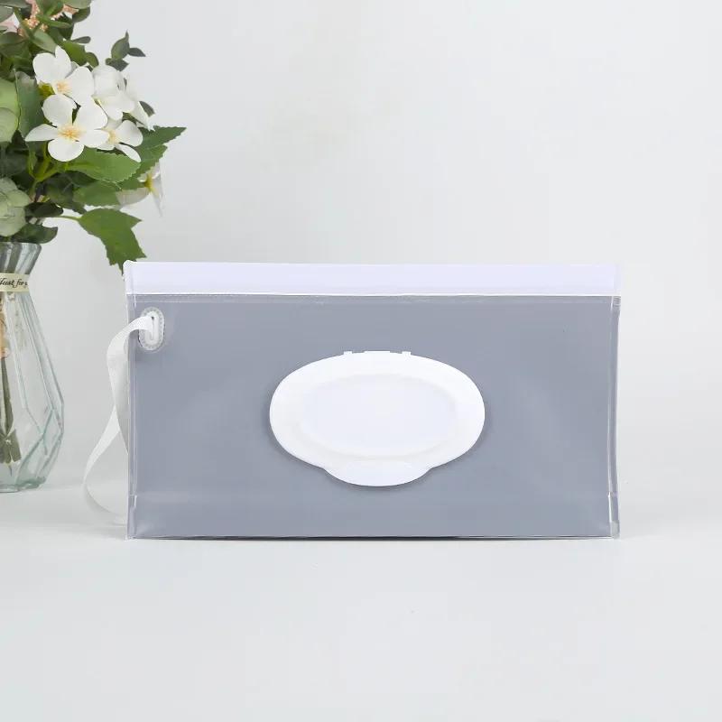 

1Pc EVA Snap-Strap Reusable Refillable Wet Wipe Bag Outdoor Useful Tissue Box Baby Wet Wipe Pouch Wipes Holder Case Flip Cover